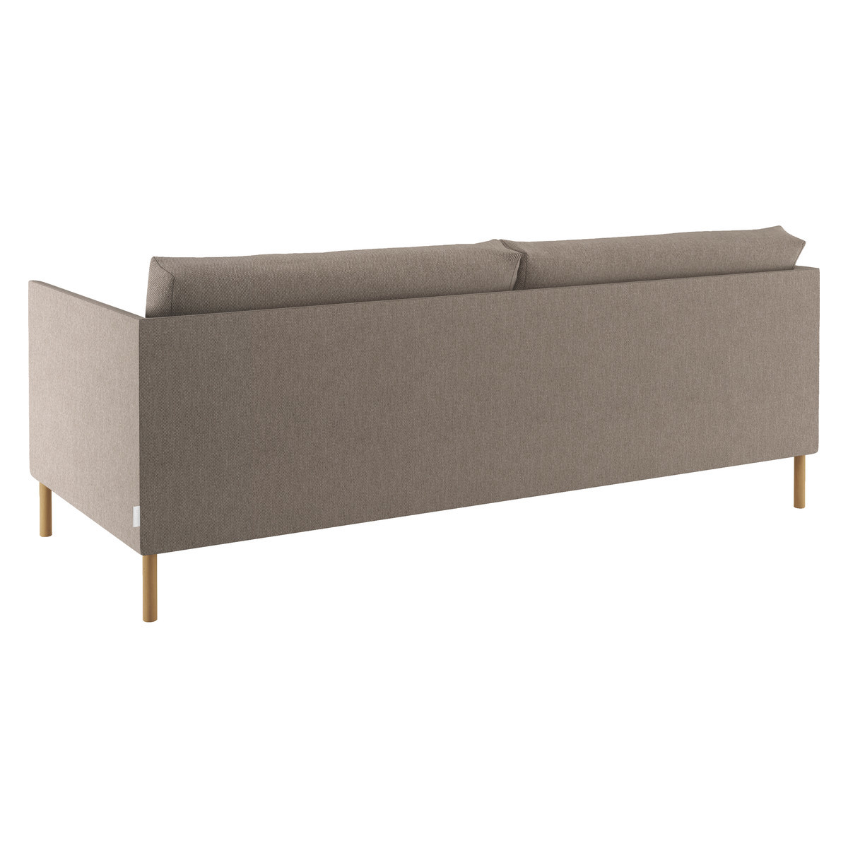 Hyde Natural FaBric 3 Seater Sofa, Wooden Legs, Natural – image 6