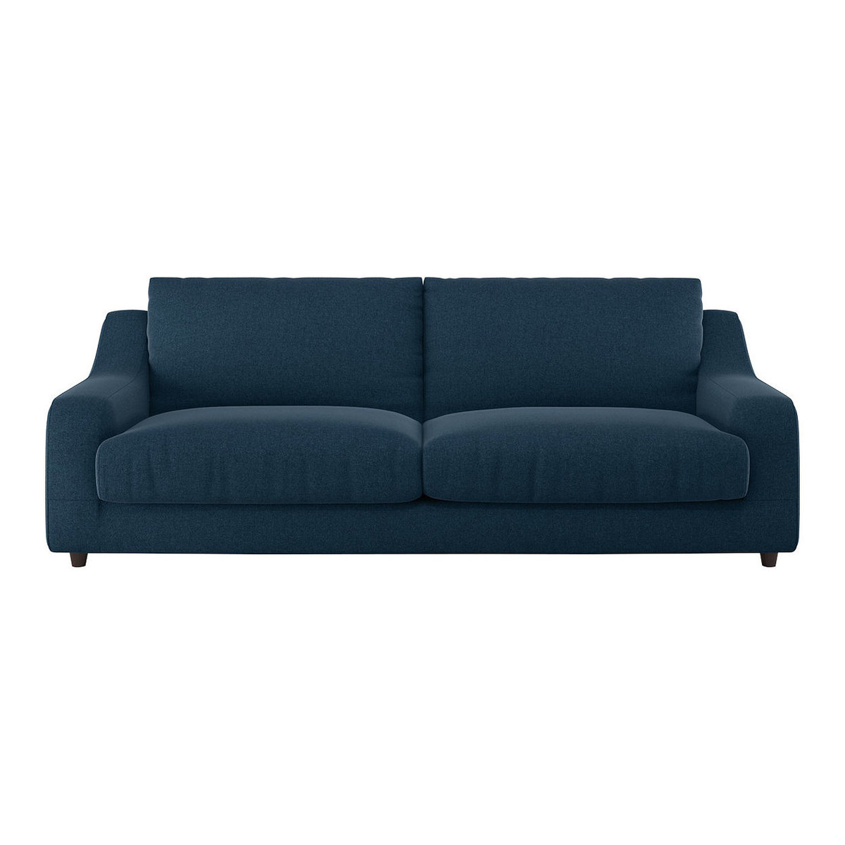 Slope Navy Blue Wool Tweed 3 Seat Sofa, Navy – image 1