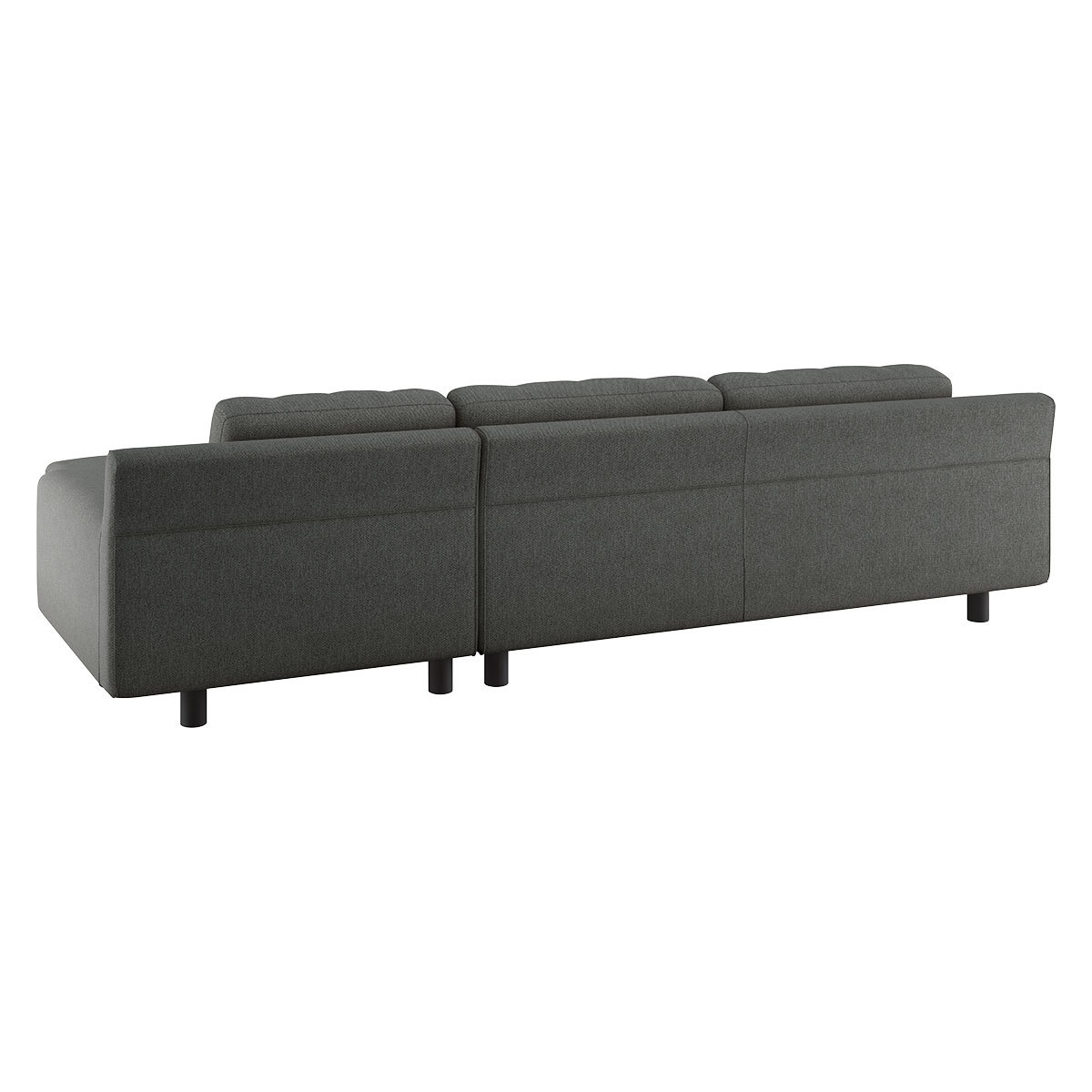 Hendricks Charcoal Grey FaBric Right Arm Chaise Sofa, Charcoal – image 5
