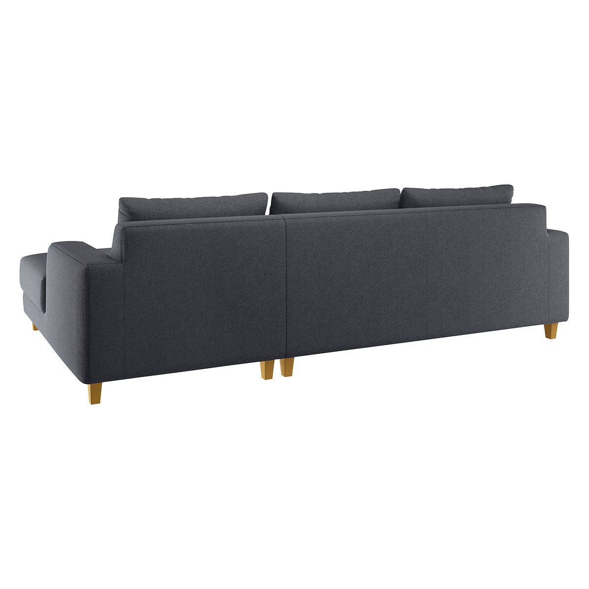 Wiltons Charcoal Grey Wool Right Hand Chaise Sofa, Charcoal – image 6