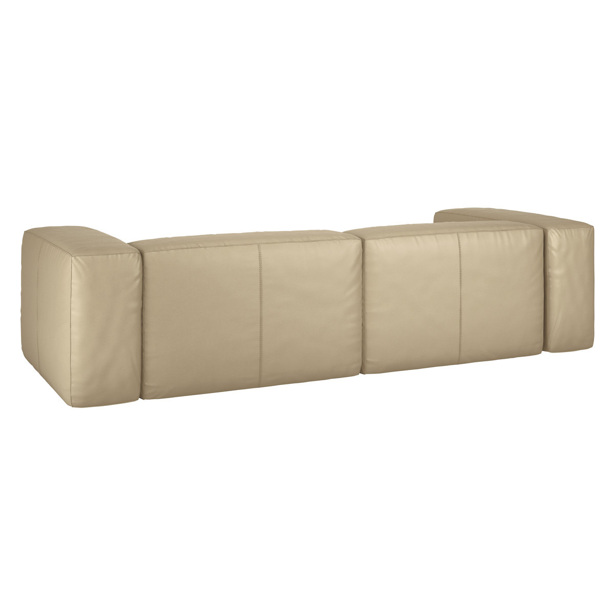 Opollo Stone Leather Small Right Arm Chaise Sofa Group, Stone – image 5