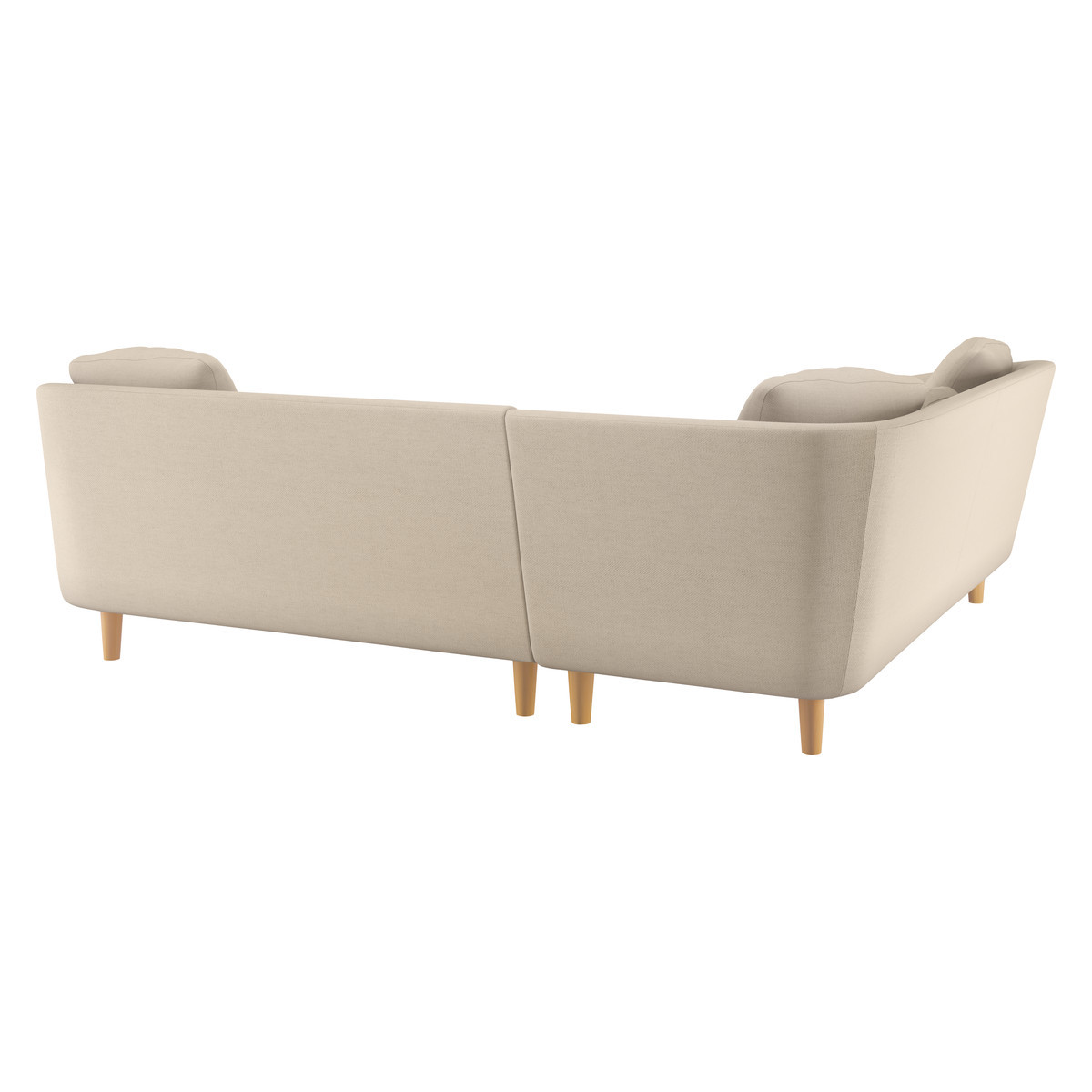 Colby Natural Italian Woven FaBric Right Arm Corner Sofa, Natural – image 4