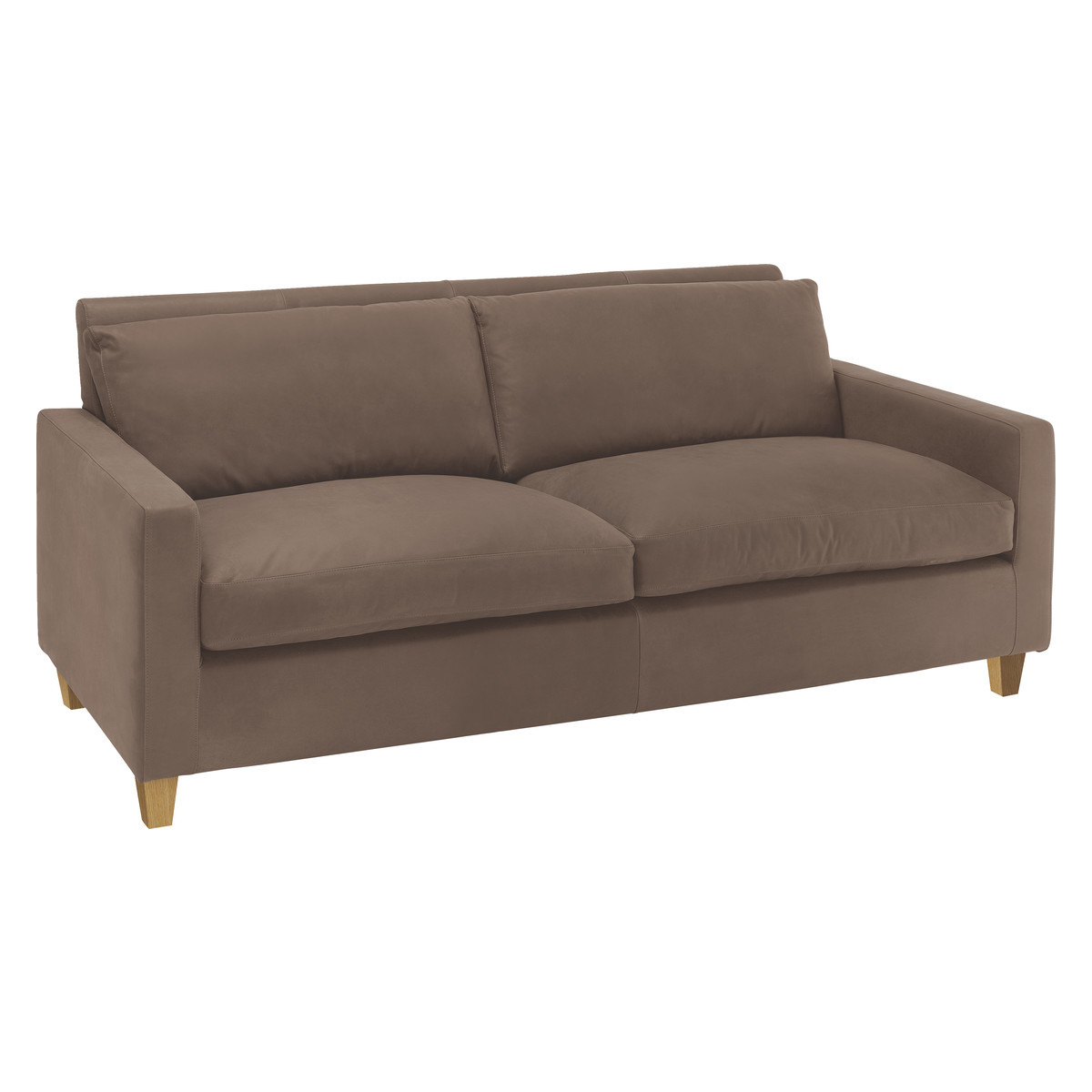 Chester Light Brown Luxury Leather 2 Seater Sofa, Light Brown – image 3