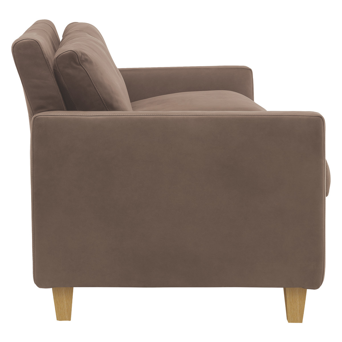 Chester Light Brown Luxury Leather 2 Seater Sofa, Light Brown – image 4