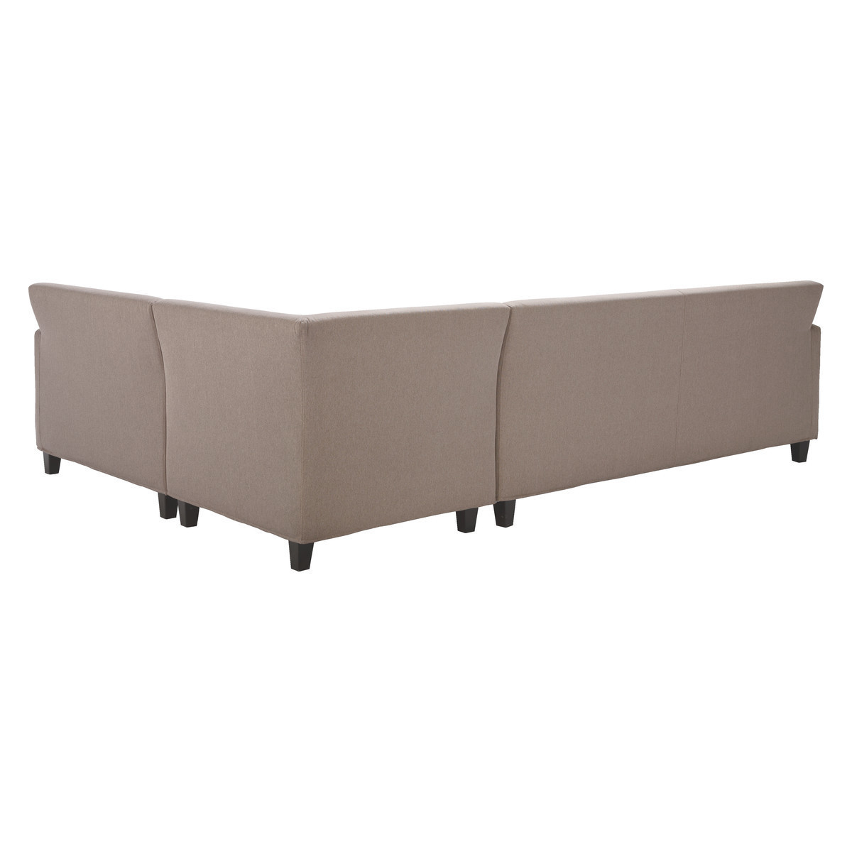 Chester Natural FaBric Left-Arm Corner Sofa, Dark Stained Feet, Natural – image 6