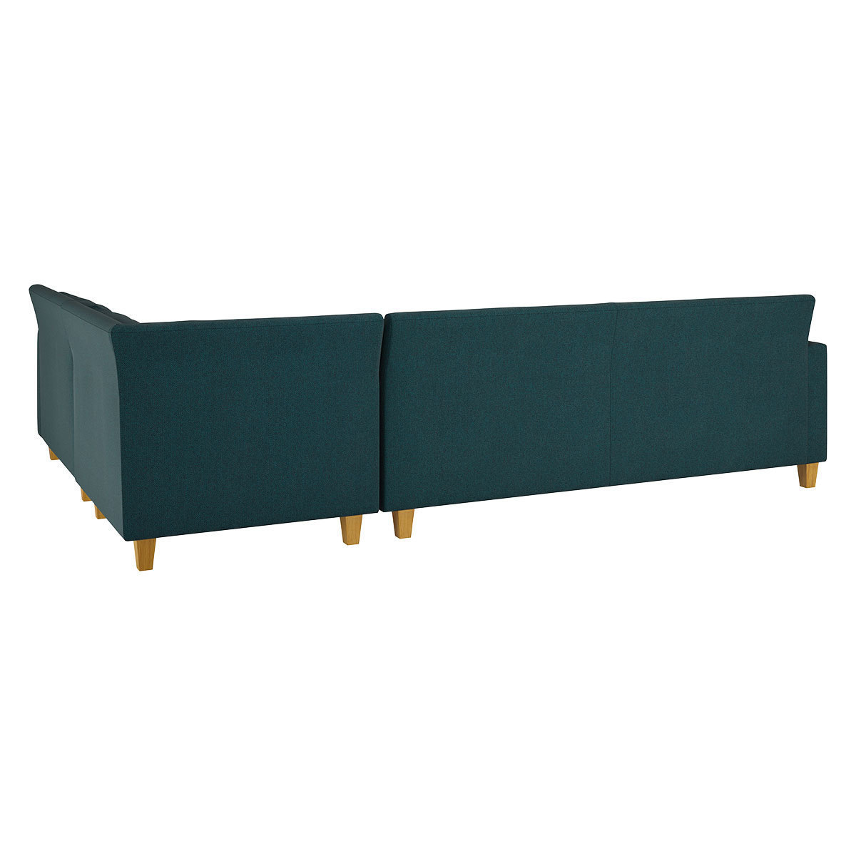 Chester Teal Green Herringbone Wool Mix Left-Arm Corner Sofa, Green – image 5