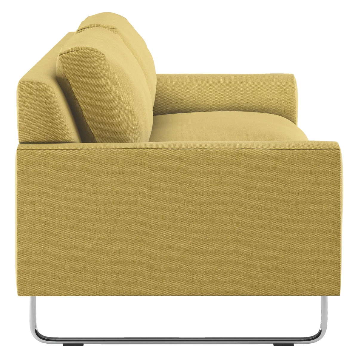 Lyle Saffron Yellow FaBric 2 Seater Sofa, Saffron – image 3