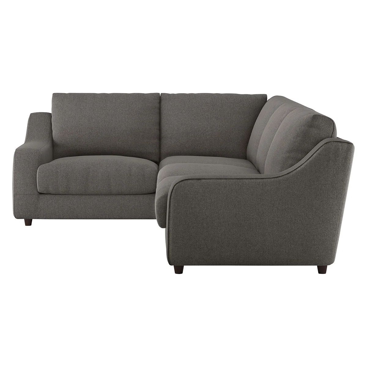 Slope Charcoal Grey Wool Tweed Right Arm Corner Sofa, Charcoal – image 4