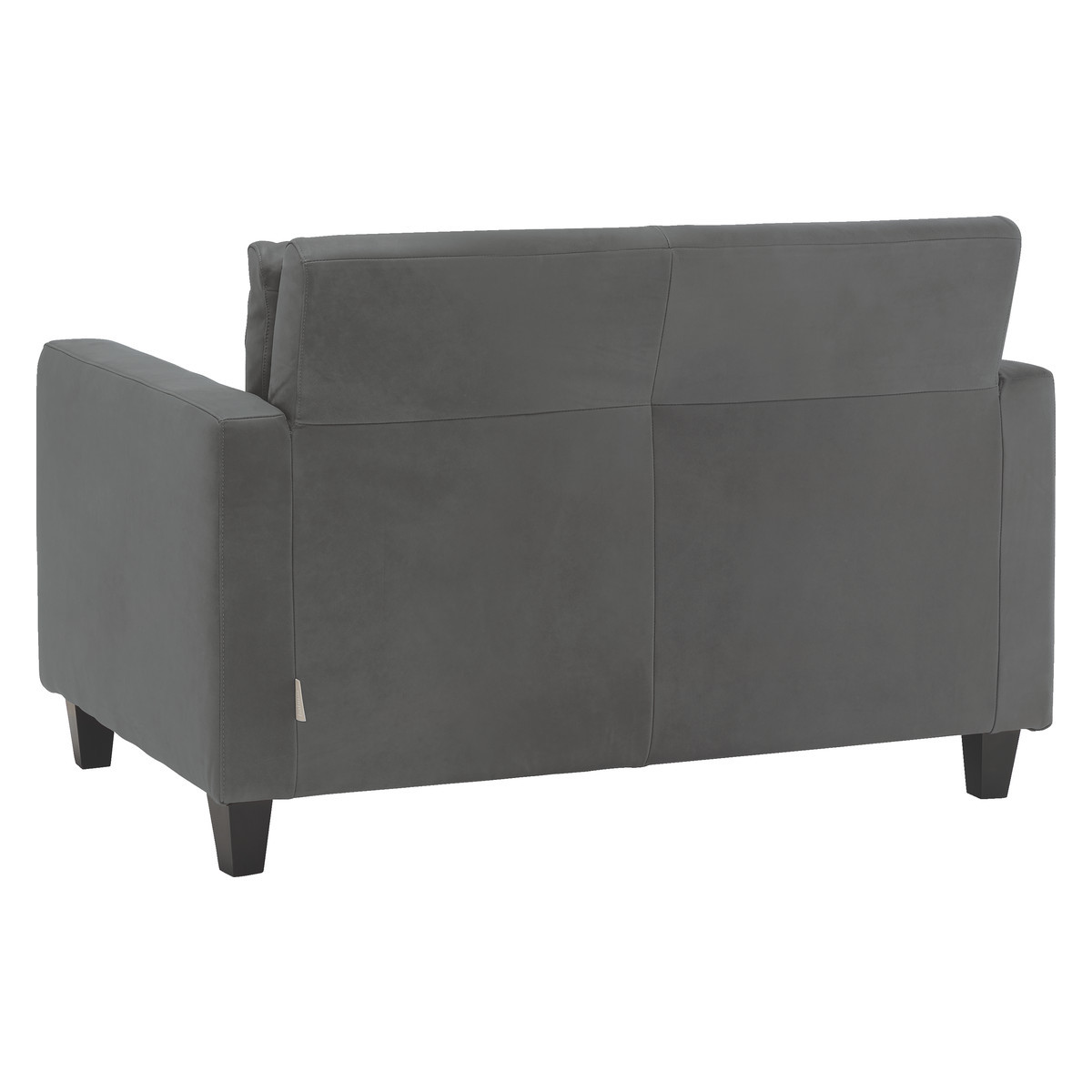 Chester Grey Luxury Leather Compact Sofa, Grey – image 5