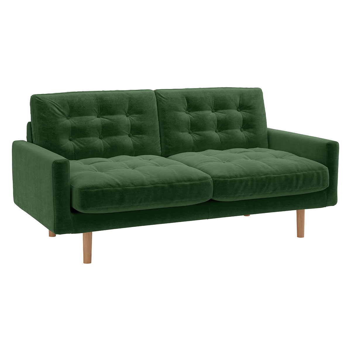 Fenner Moss Green 2 Seater Sofa, Moss Green – image 3