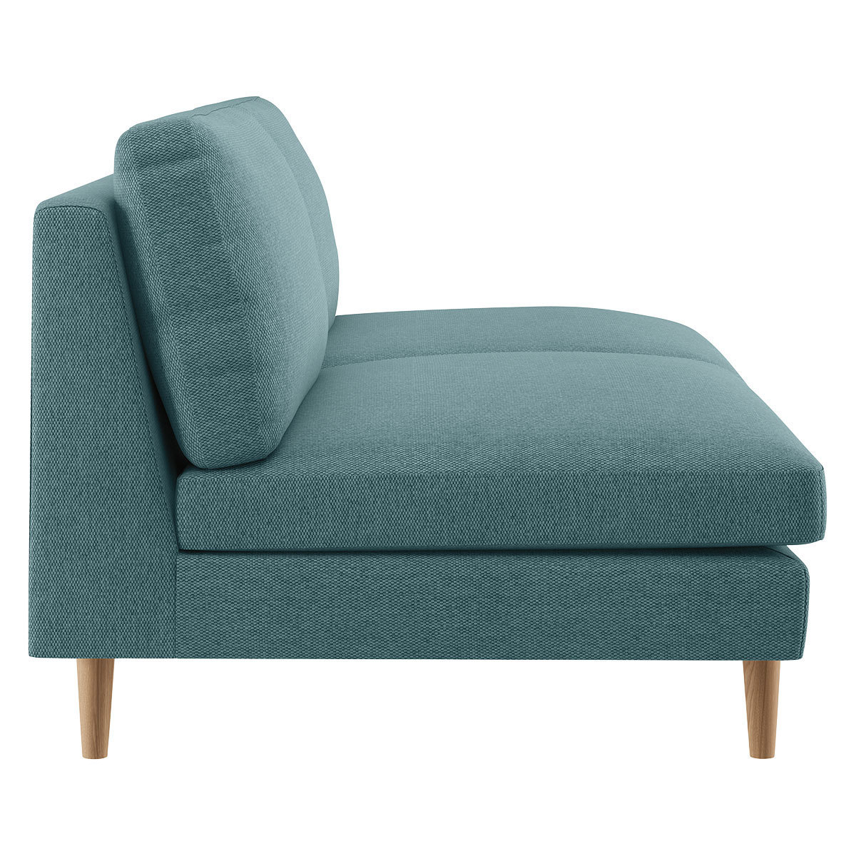 Teo Teal Blue FaBric 3 Seat Sofa, Blue – image 4