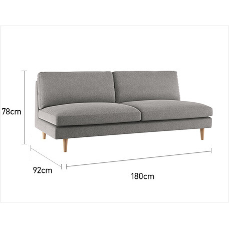 Teo Teal Blue FaBric 3 Seat Sofa, Blue – image 10