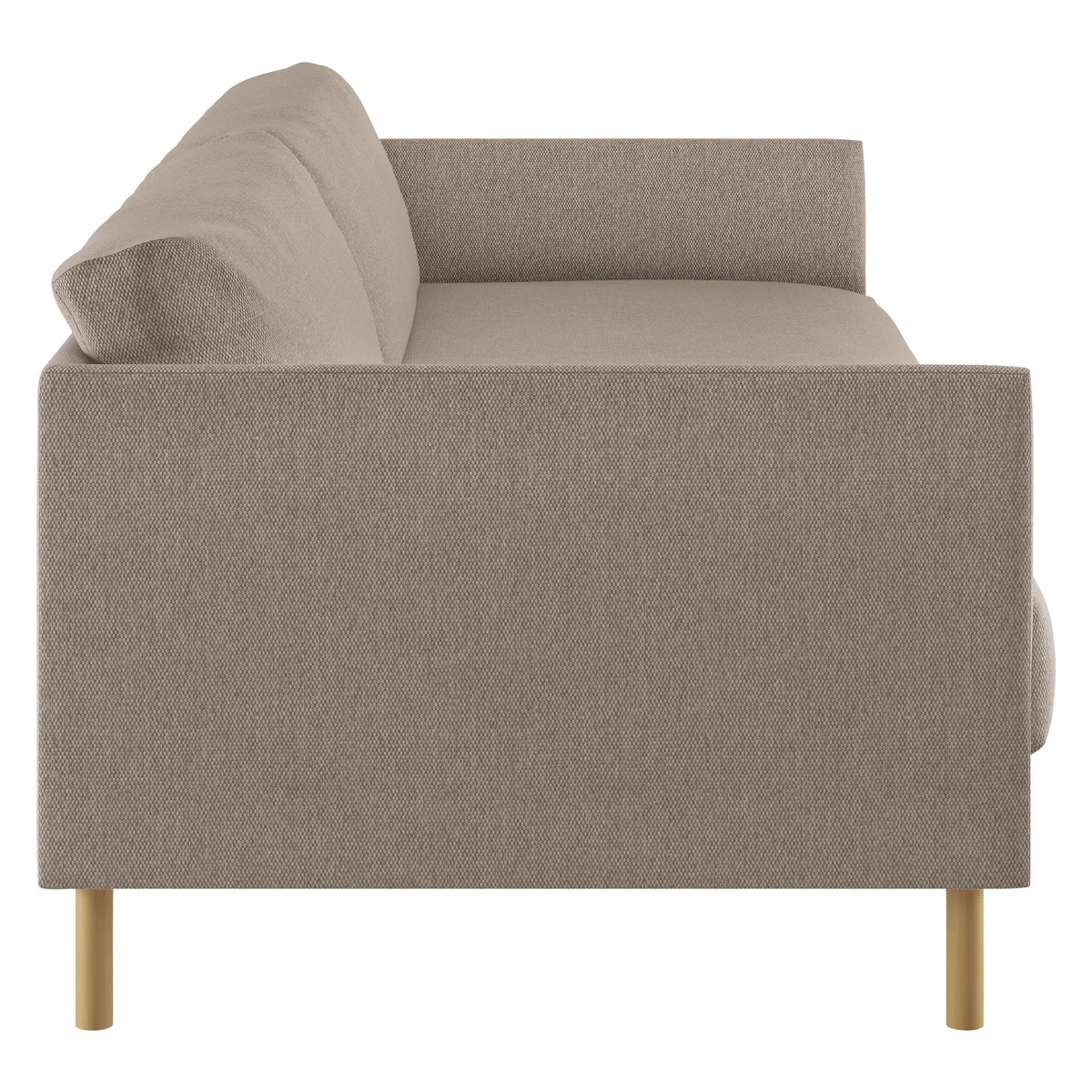 Hyde Natural FaBric 3 Seater Sofa Bed, Wooden Legs, Natural – image 6