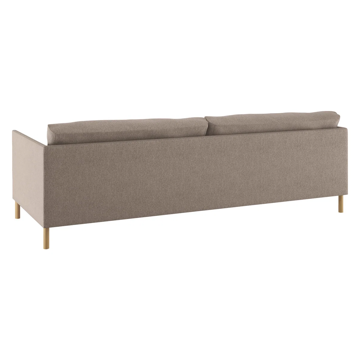 Hyde Natural FaBric 3 Seater Sofa Bed, Wooden Legs, Natural – image 7