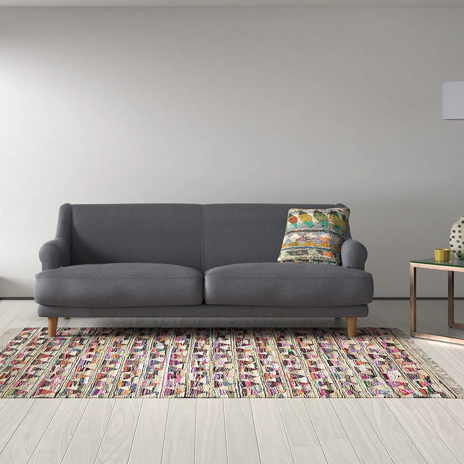 Townsend Green FaBric 3 Seater Sofa, Green – image 8