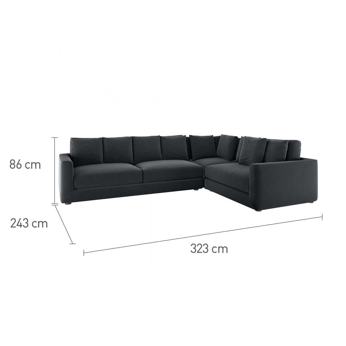Rupert Orange Left-Arm Velvet Corner Sofa, Orange – image 7
