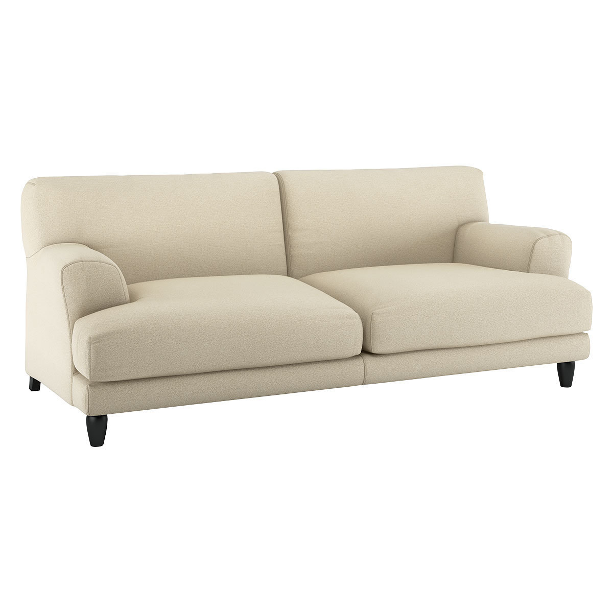Askem Natural Linen Mix 3 Seater Sofa, Natural – image 3