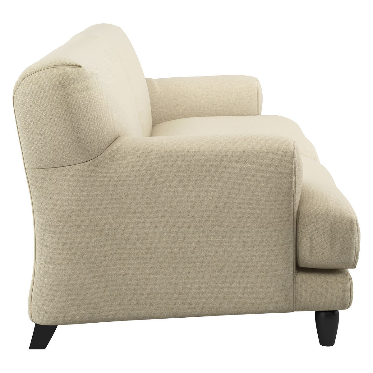 Askem Natural Linen Mix 3 Seater Sofa, Natural – image 4
