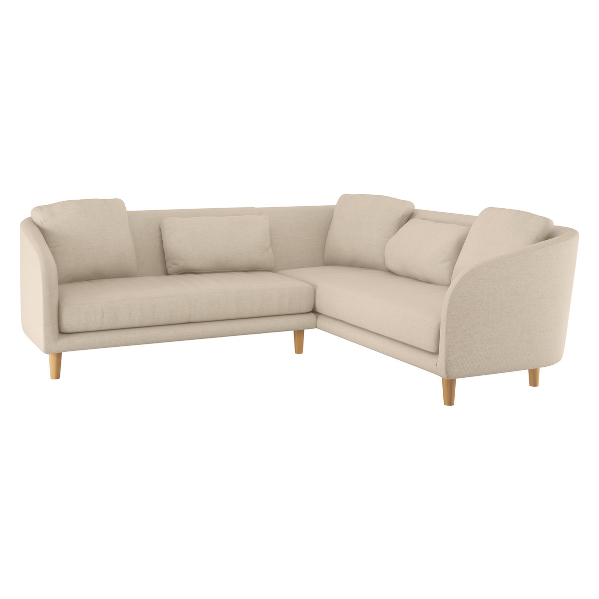 Colby Natural Italian Woven FaBric Left-Arm Corner Sofa, Natural – image 3