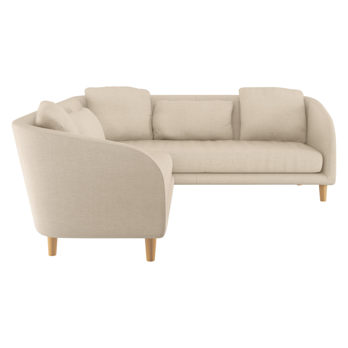 Colby Natural Italian Woven FaBric Left-Arm Corner Sofa, Natural – image 4
