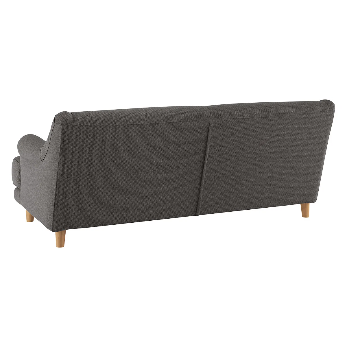 Townsend Charcoal Grey Herringbone Wool Mix 2 Seater Sofa, Charcoal – image 6