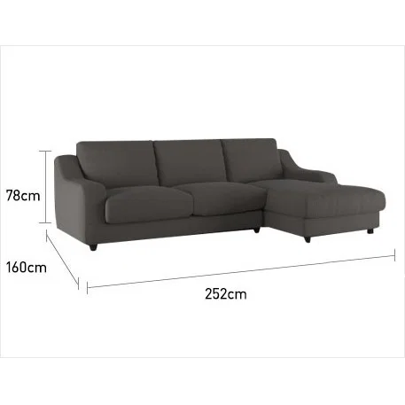 Slope Emerald Green Velvet Right Arm Chaise Sofa, Green – image 7