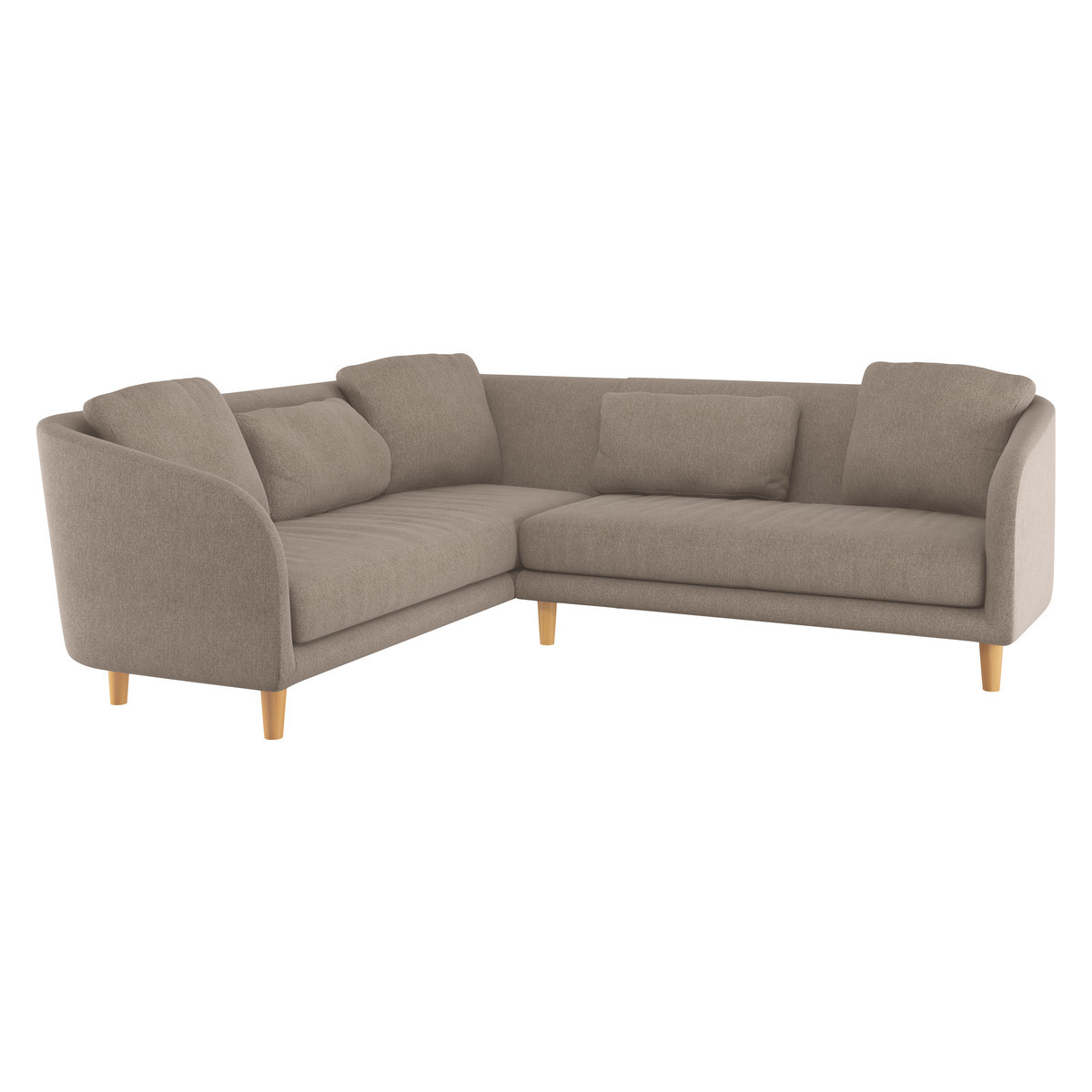 Colby Natural FaBric Right Arm Corner Sofa, Natural – image 3