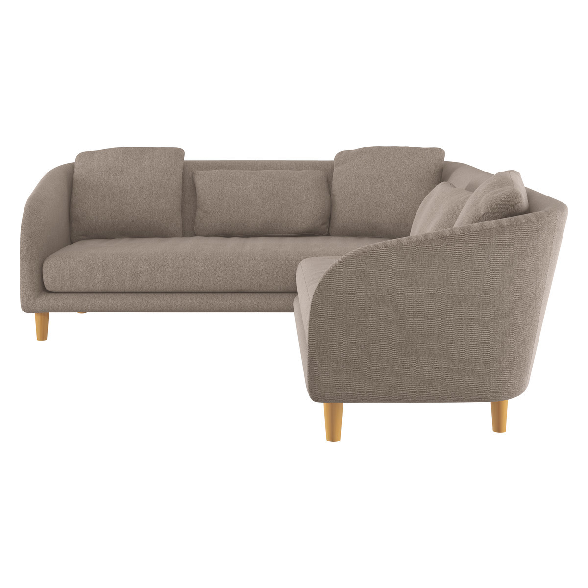 Colby Natural FaBric Right Arm Corner Sofa, Natural – image 4
