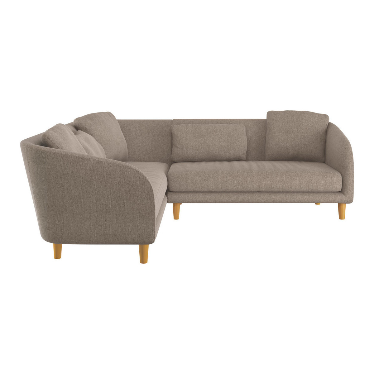 Colby Natural FaBric Right Arm Corner Sofa, Natural – image 1