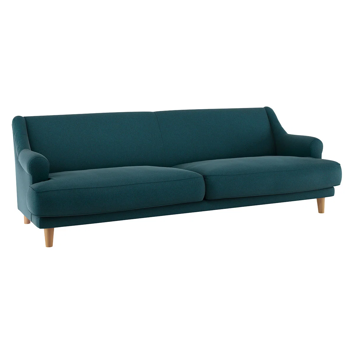Townsend Teal Green Tweed Wool Mix 4 Seater Sofa, Green – image 4