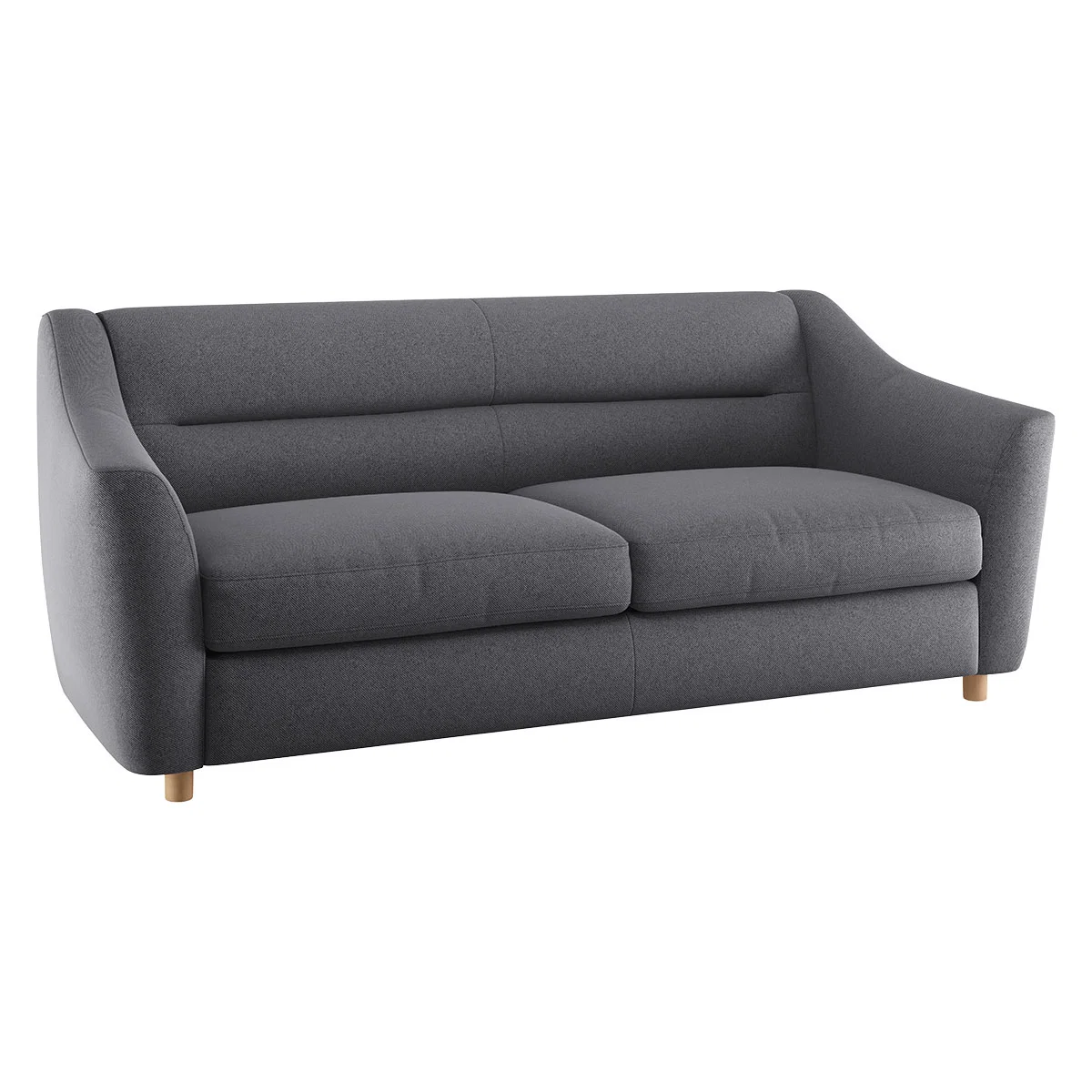 Lyme Charcoal Grey FaBric 3 Seater Sofa, Charcoal – image 3