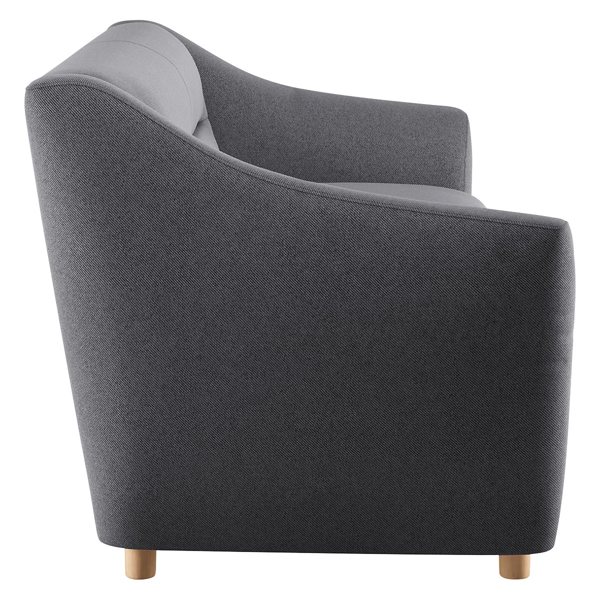Lyme Charcoal Grey FaBric 3 Seater Sofa, Charcoal – image 4