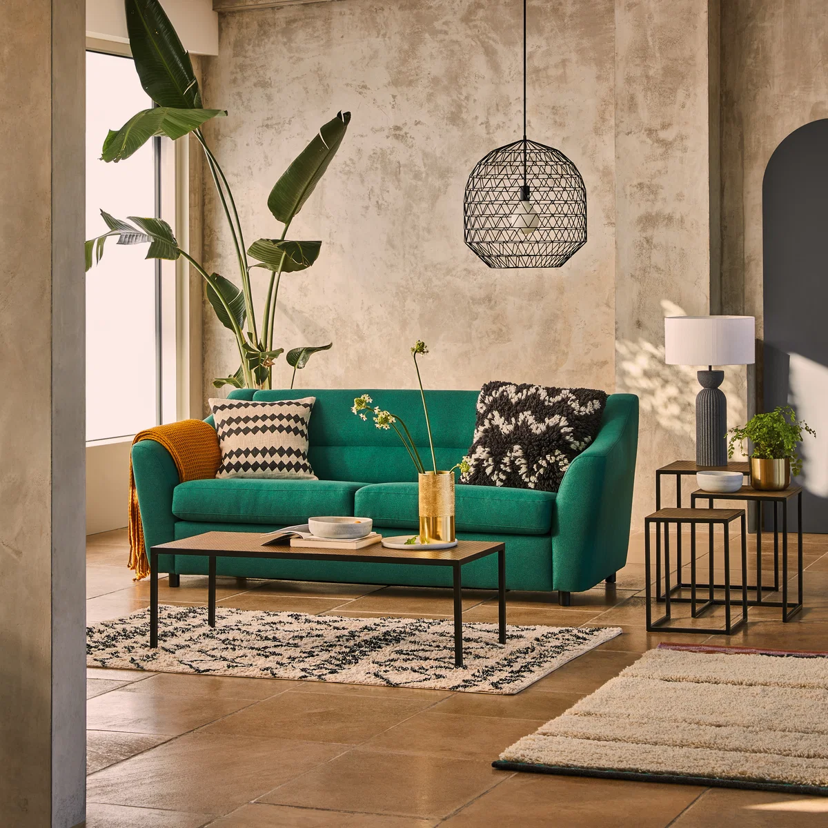 Lyme Charcoal Grey FaBric 3 Seater Sofa, Charcoal – image 7