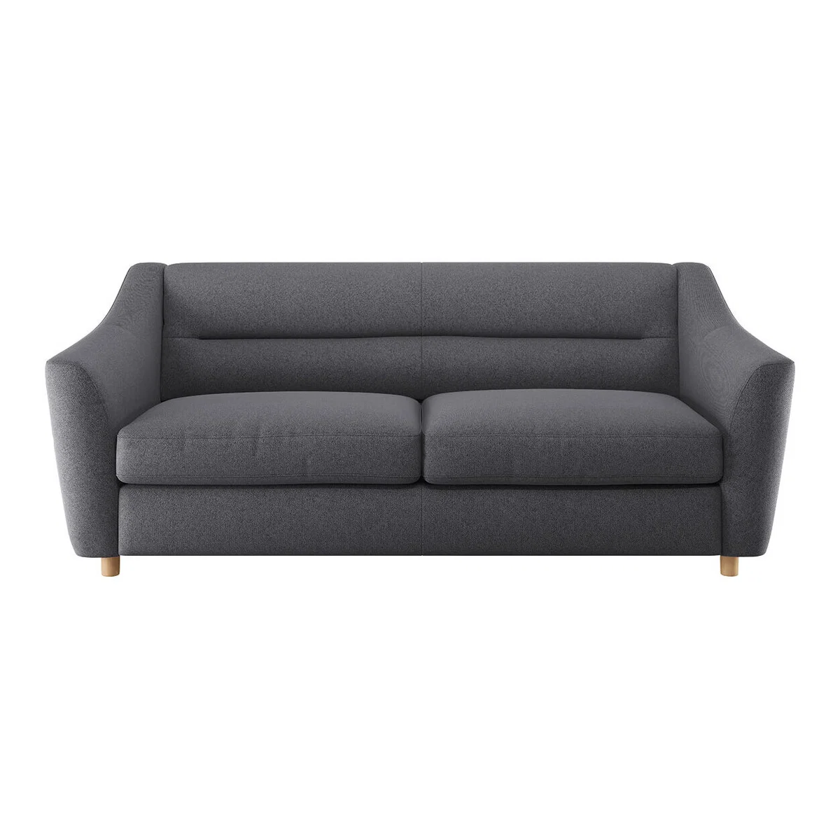 Lyme Charcoal Grey FaBric 3 Seater Sofa, Charcoal – image 1