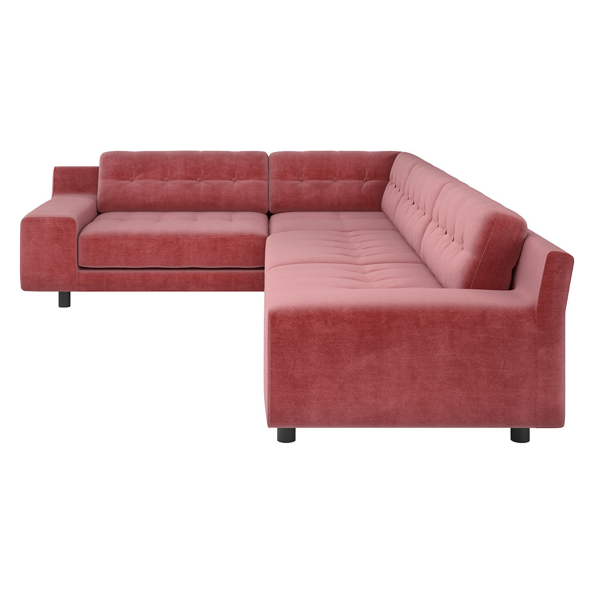 Hendricks 4 Seat Dusty Rose Right Hand Corner Sofa, Dusty Rose – image 4