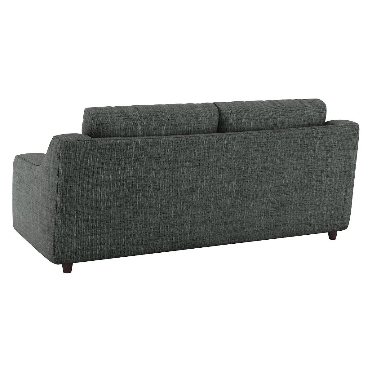 Slope Charcoal Grey Italian Woven 2 Seat Sofa, Charcoal – image 5
