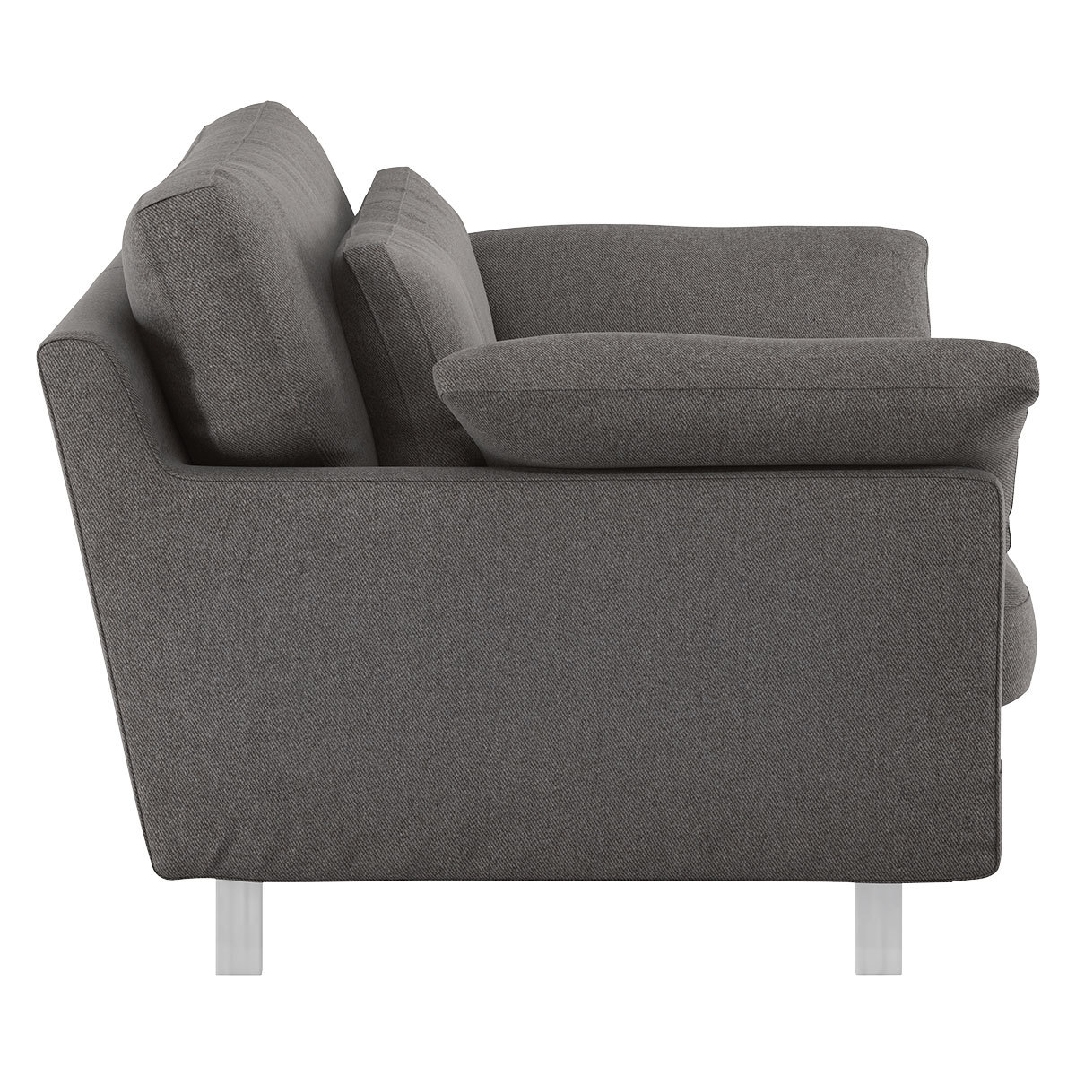 Cuscino Charcoal Grey Tweed Wool Mix Compact Sofa, Charcoal – image 4