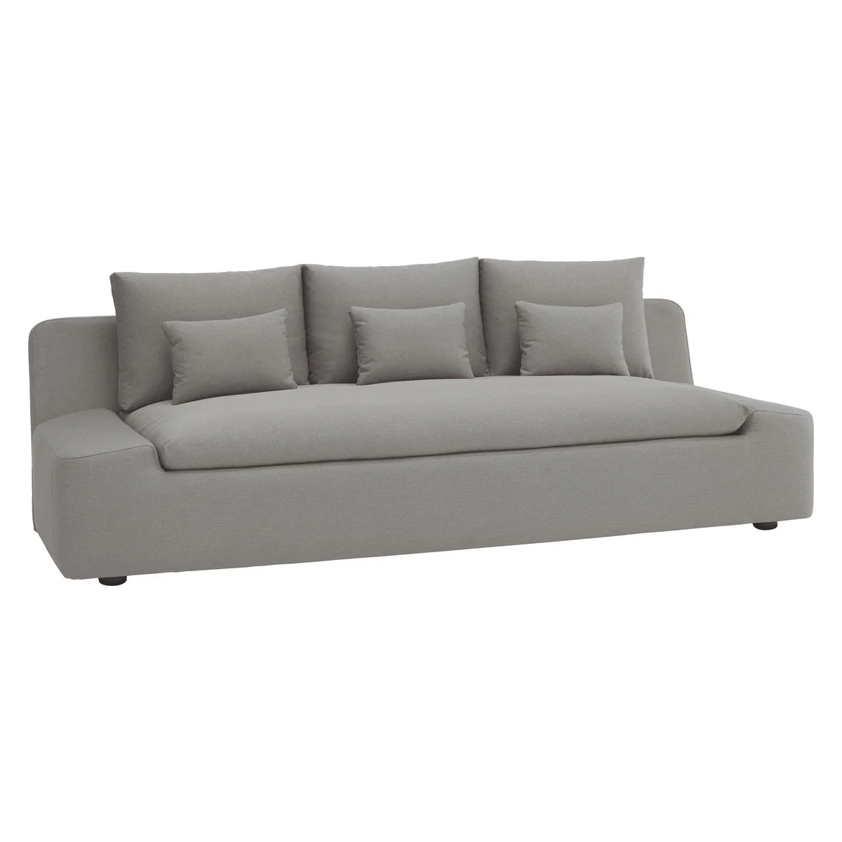 Kasha Grey Acor FaBric 4 Seater Sofa, Grey – image 3