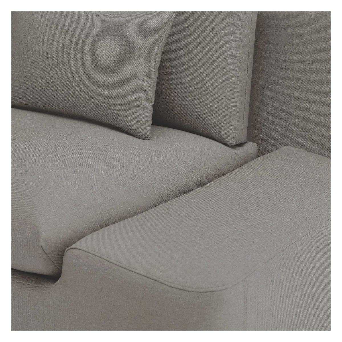 Kasha Grey Acor FaBric 4 Seater Sofa, Grey – image 6