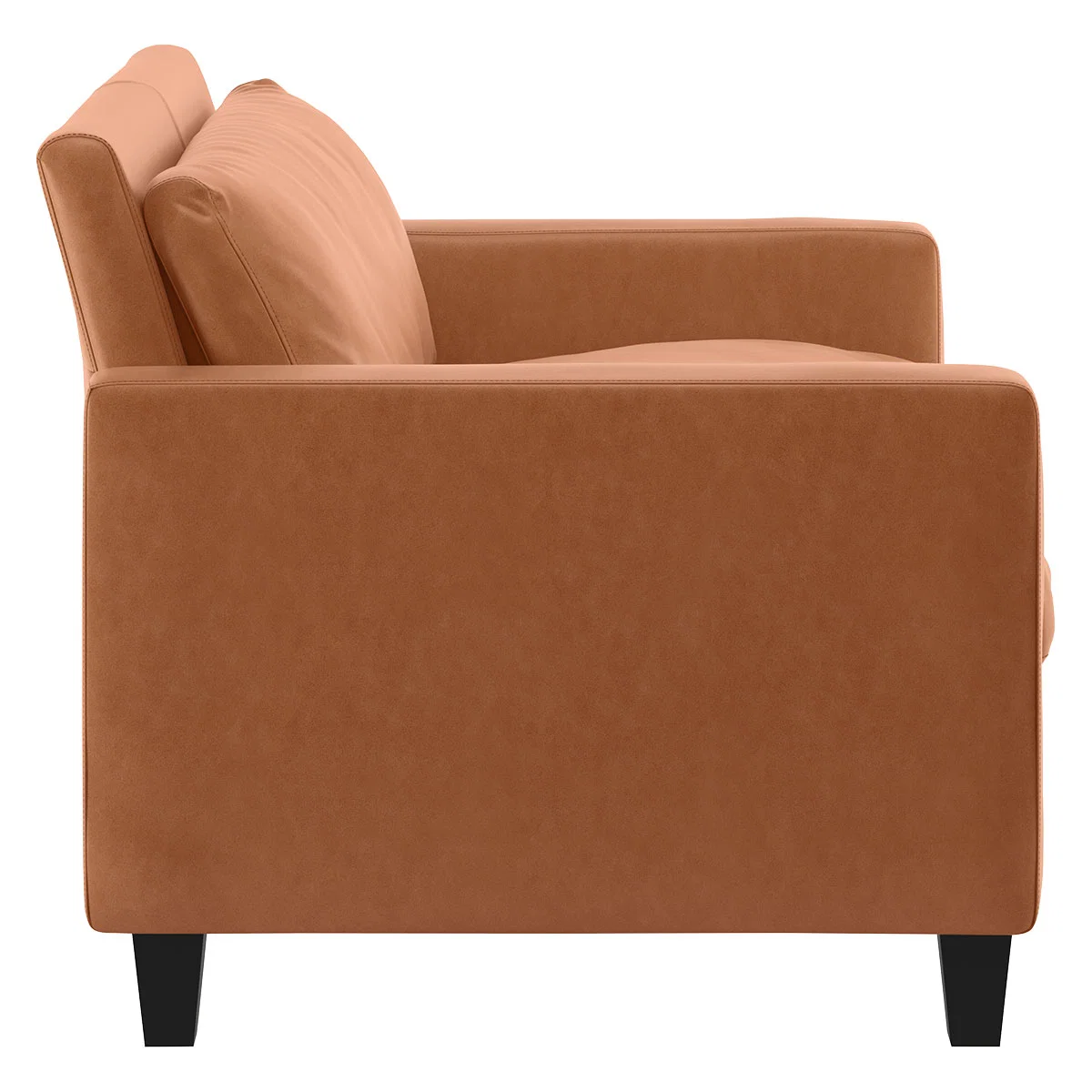 Chester Tan Luxury Leather Compact Sofa, Tan – image 4