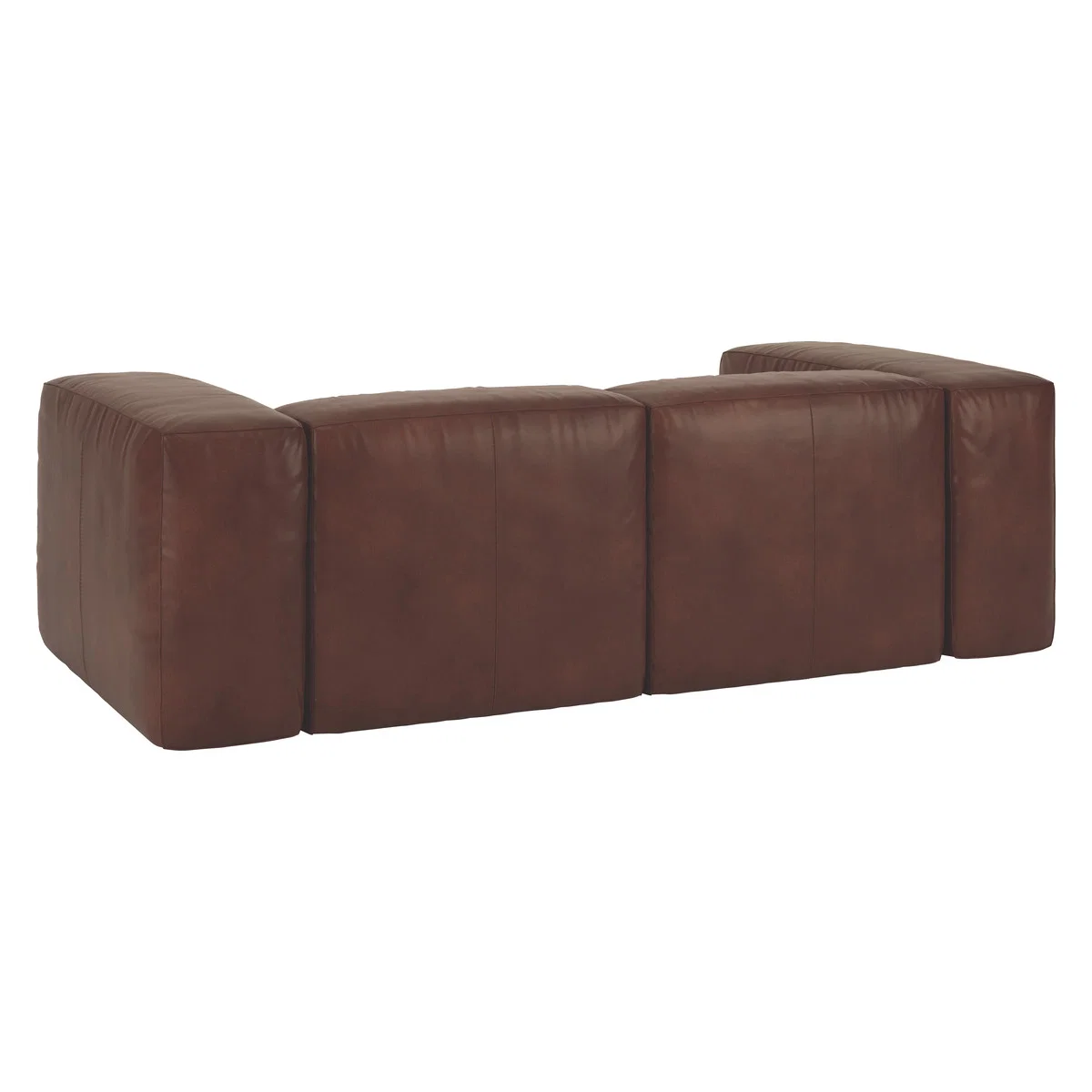 Opollo Tan Leather 3 Seater Sofa, Tan – image 5