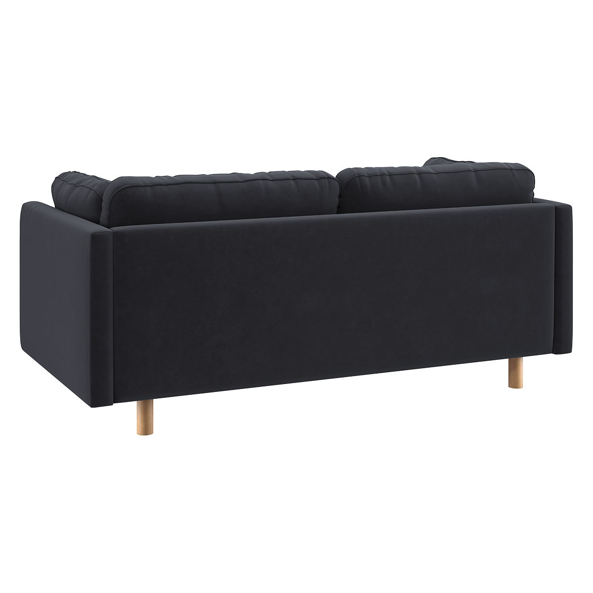 Mori Charcoal Grey Velvet 2 Seater Sofa, Charcoal – image 5
