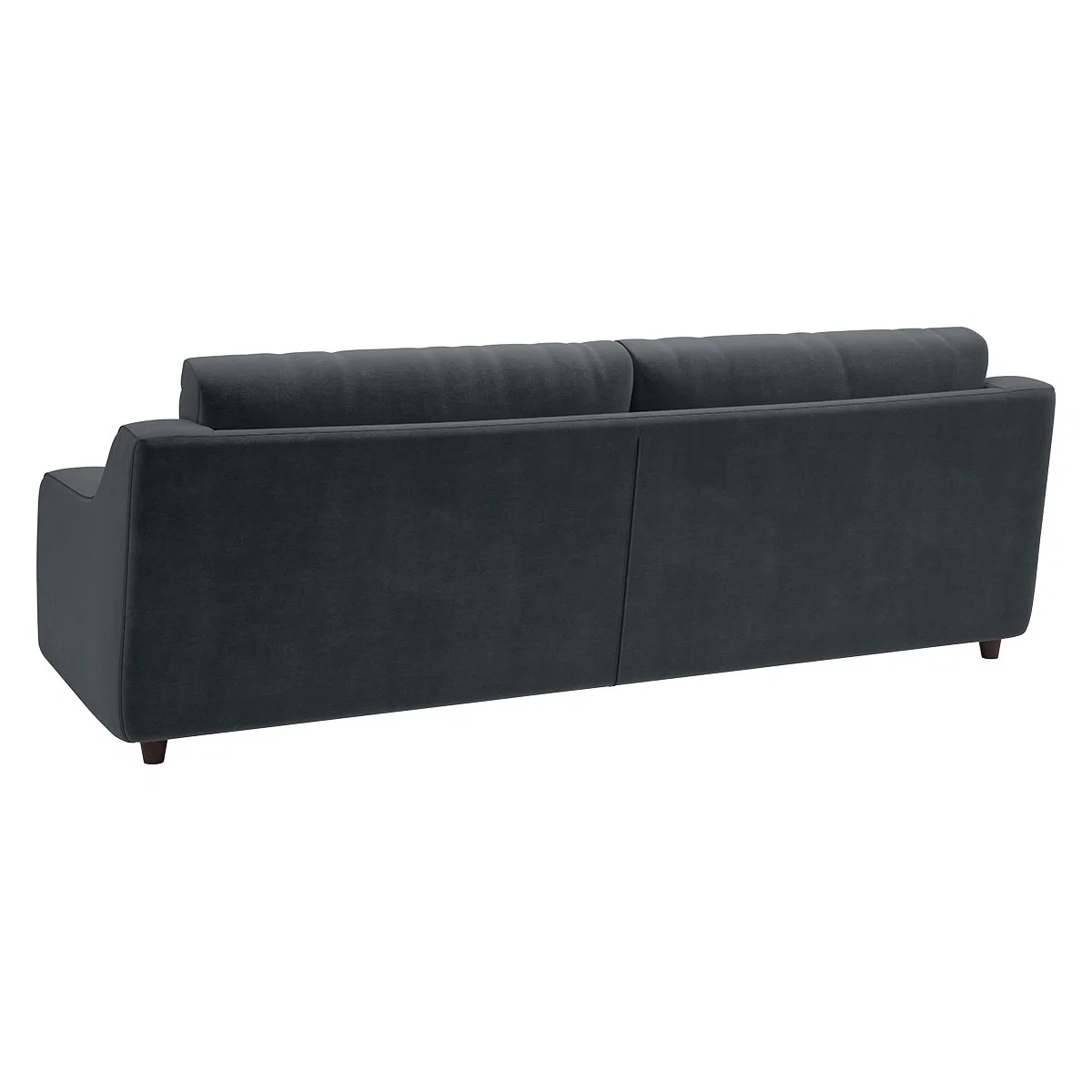 Slope Dark Grey Velvet 3 Seat Sofa, Grey – image 5