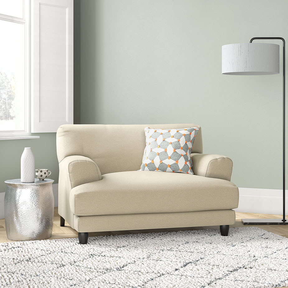 Askem Emerald Green Velvet Compact Sofa, Green – image 2