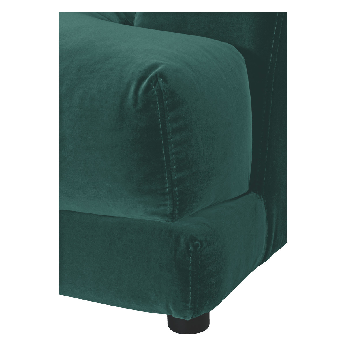Askem Emerald Green Velvet Compact Sofa, Green – image 6