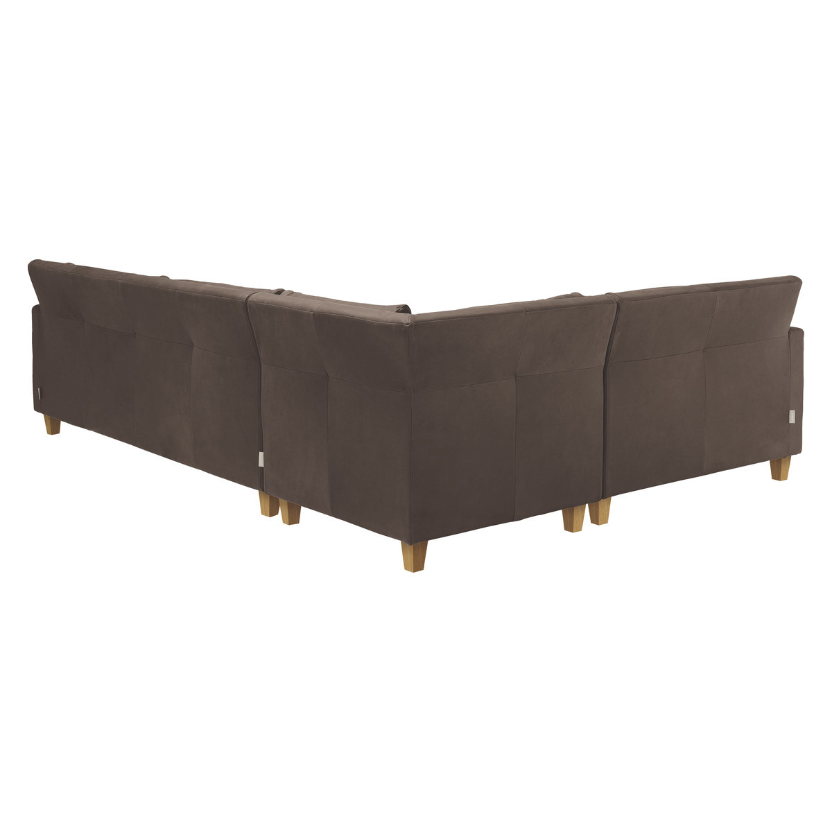 Chester Chocolate Brown Luxury Leather Right-Arm Corner Sofa, Dark Brown – image 5