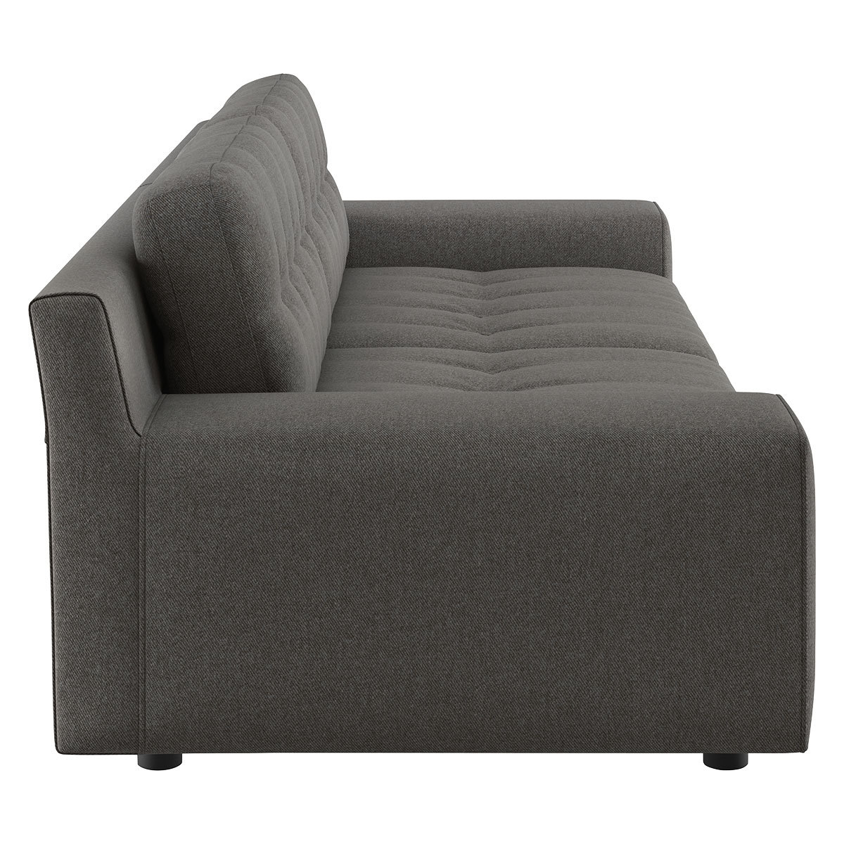 Hendricks Charcoal Grey Wool 4 Seater Easy Access Sofa, Charcoal – image 4