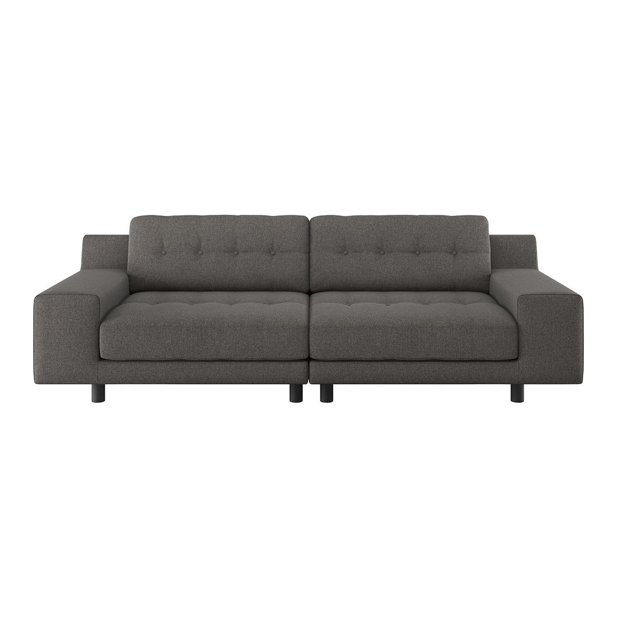 Hendricks Charcoal Grey Wool 4 Seater Easy Access Sofa, Charcoal – image 1