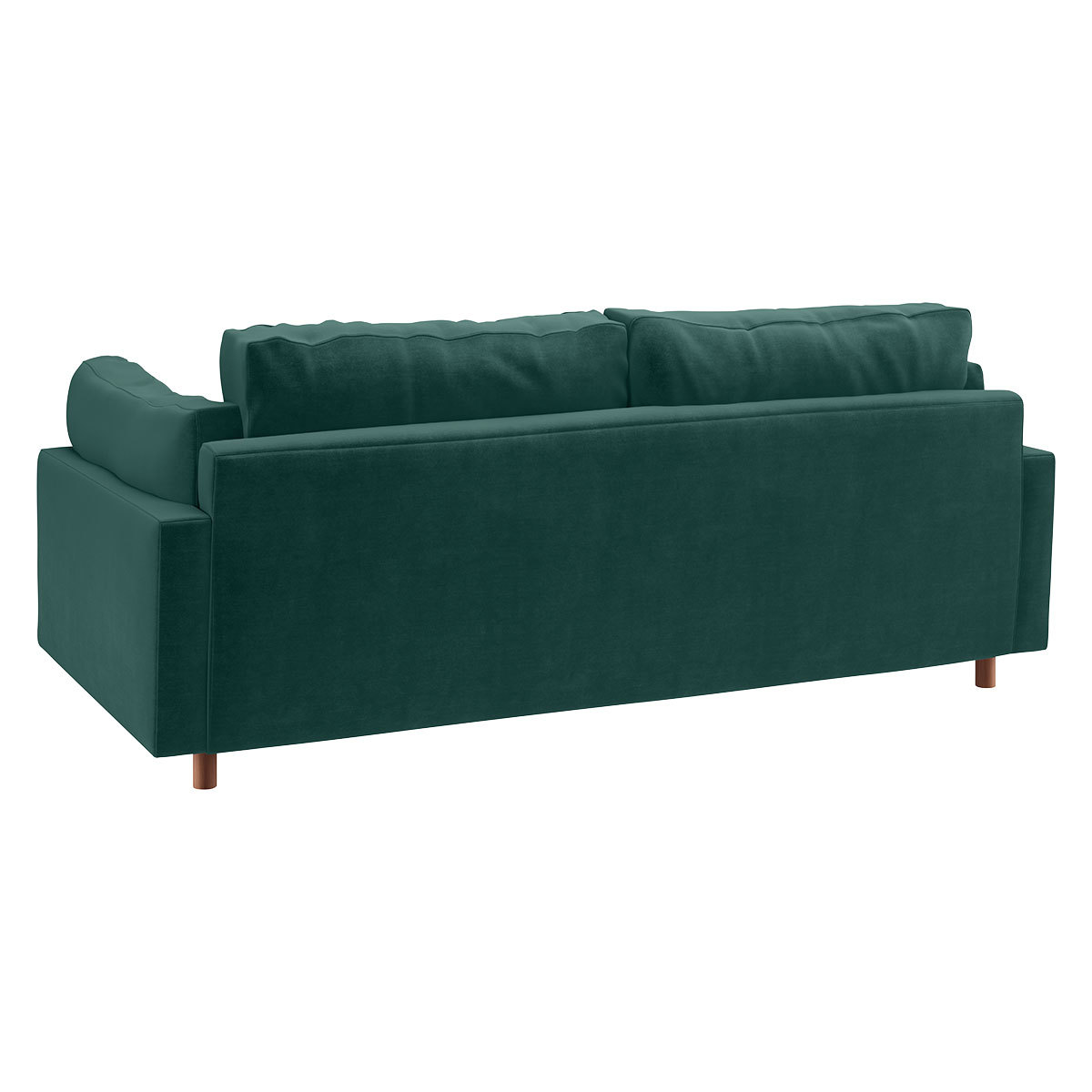 Elkin Emerald Green Velvet 3 Seat Sofa, Green – image 5