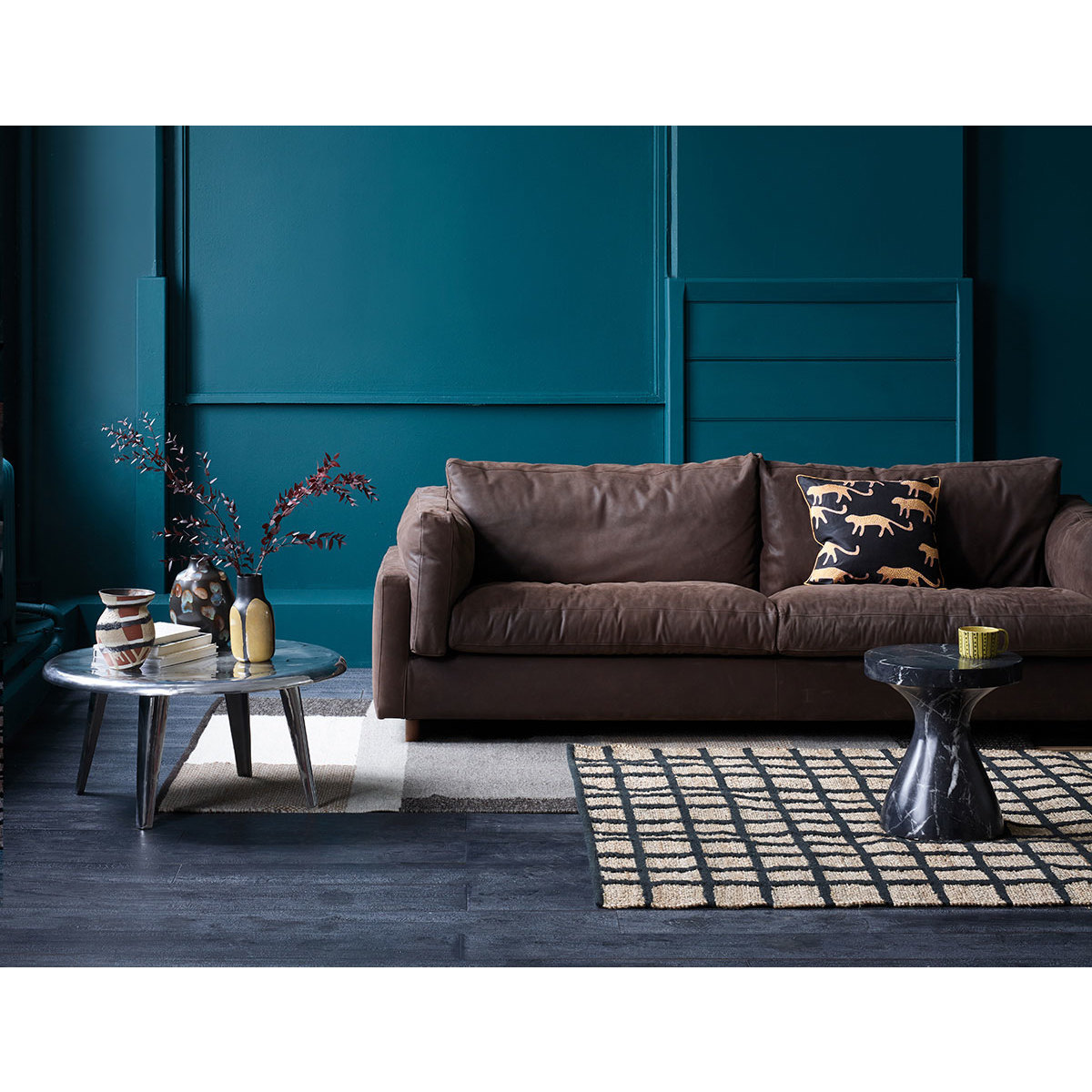 Elkin Emerald Green Velvet 3 Seat Sofa, Green – image 6